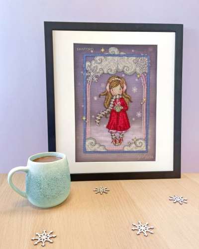 Santoro Gorjuss - Kreuzstichpackung 22x30cm - Snowflakes Kisses